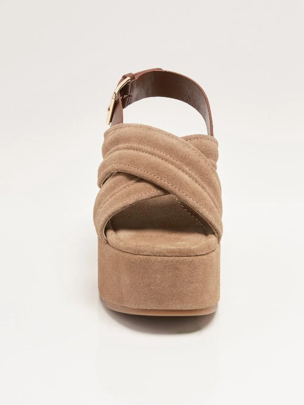 FREE PEOPLE Skyline Platforms / Fawn Suede